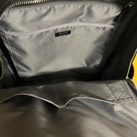 Tumi black leather style backpack- women main image 5